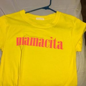 Mamacita shirt. Yellow